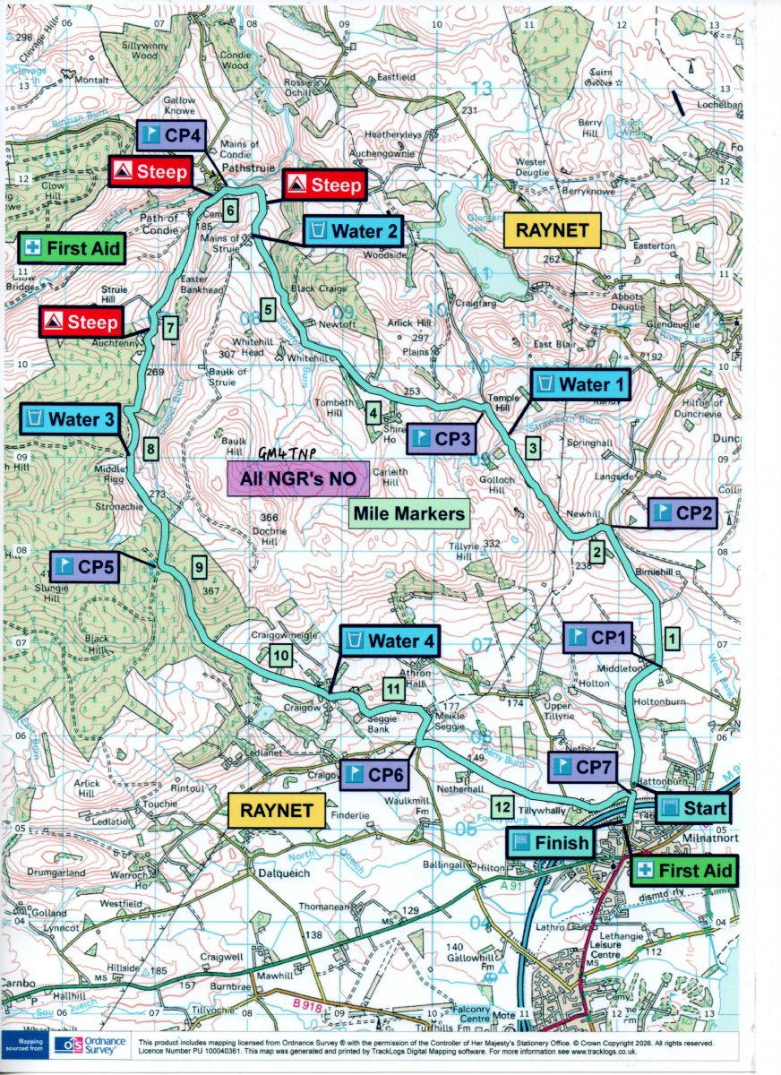Path of Condie Half Marathon
